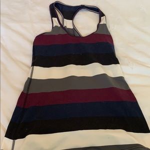 Striped Lululemon Cool Racerback size 6